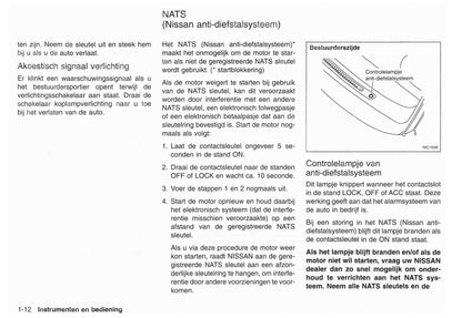 2001-2002 Nissan X-Trail Owner's Manual | Dutch