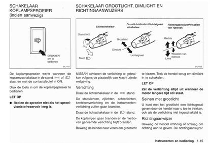 2001-2002 Nissan X-Trail Owner's Manual | Dutch