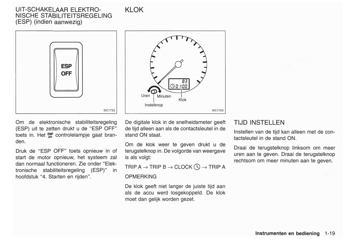 2001-2002 Nissan X-Trail Owner's Manual | Dutch