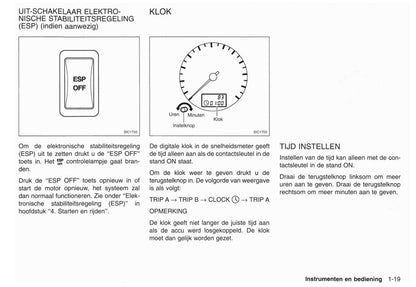 2001-2002 Nissan X-Trail Owner's Manual | Dutch