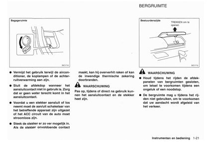 2001-2002 Nissan X-Trail Owner's Manual | Dutch