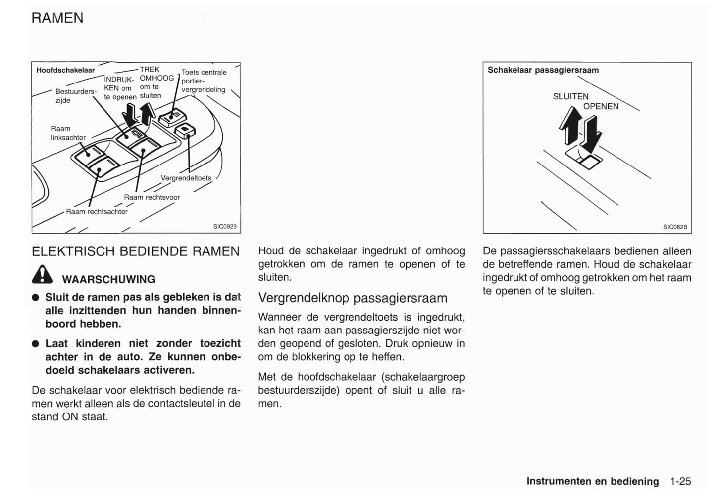 2001-2002 Nissan X-Trail Owner's Manual | Dutch