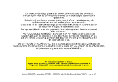 2006-2007 Citroën C2 Gebruikershandleiding | Nederlands