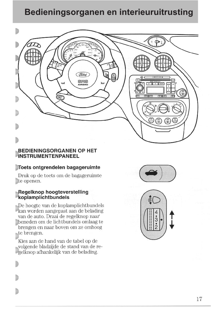 1997-2008 Ford Ka Gebruikershandleiding | Nederlands