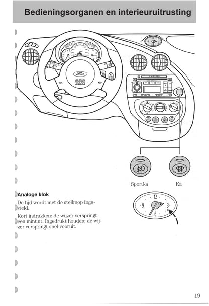 1997-2008 Ford Ka Gebruikershandleiding | Nederlands