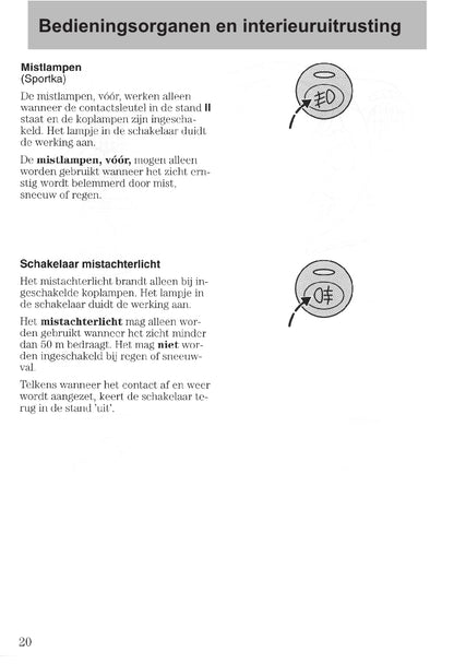 1997-2008 Ford Ka Gebruikershandleiding | Nederlands