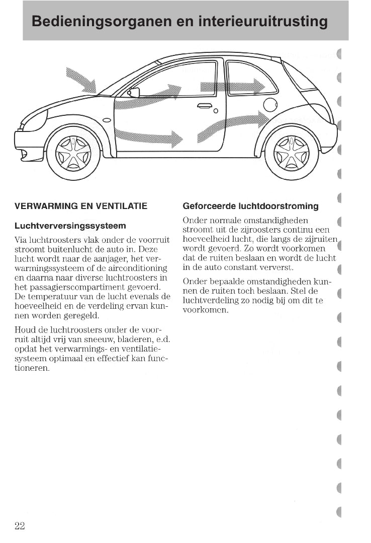 1997-2008 Ford Ka Gebruikershandleiding | Nederlands