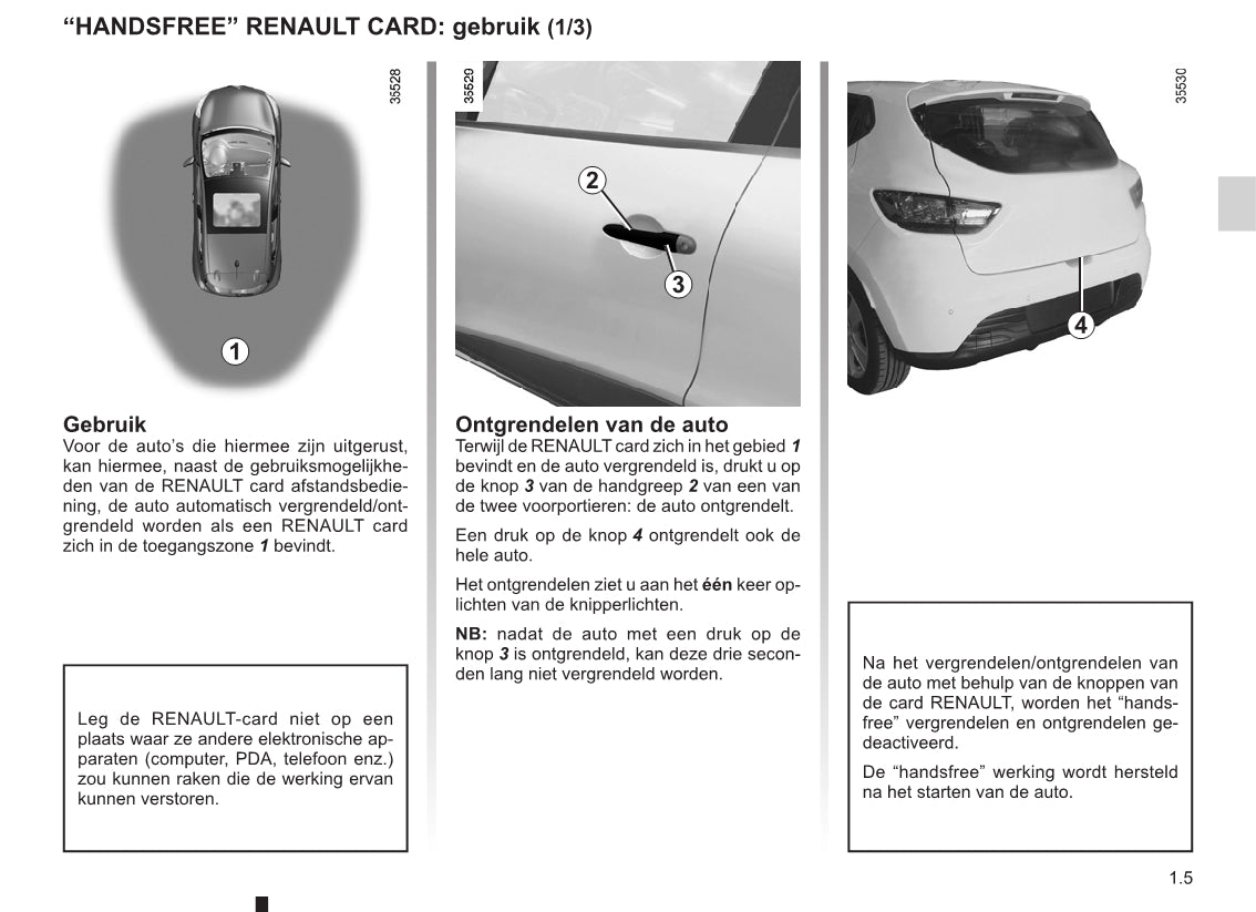 2012-2016 Renault Clio Manuel du propriétaire | Néerlandais