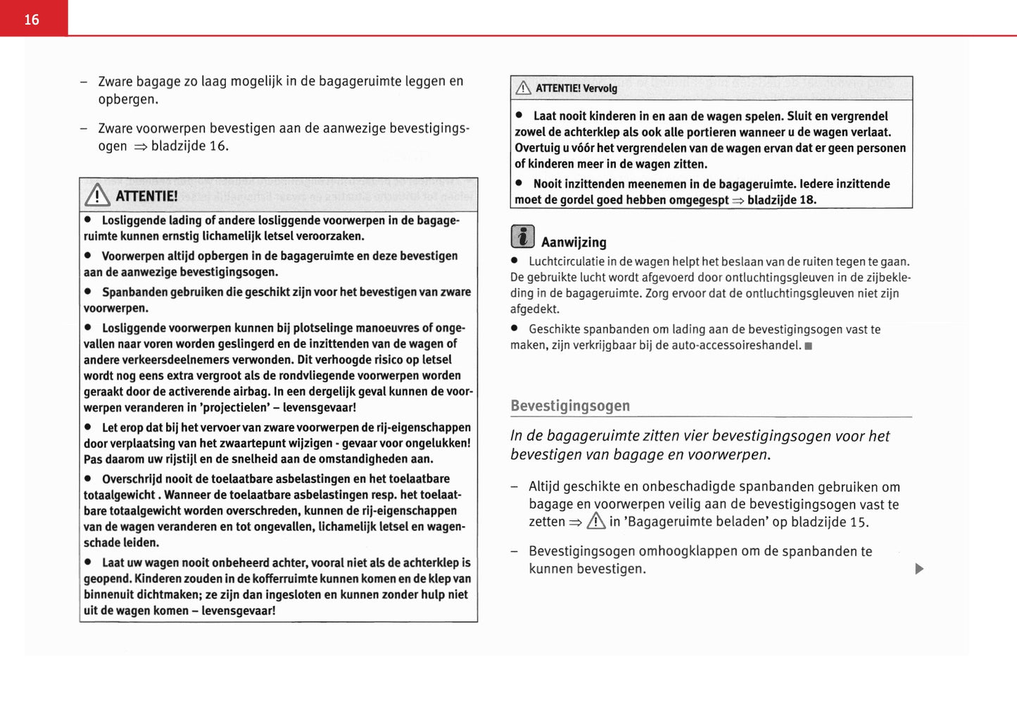 2005-2006 Seat Alhambra Owner's Manual | Dutch