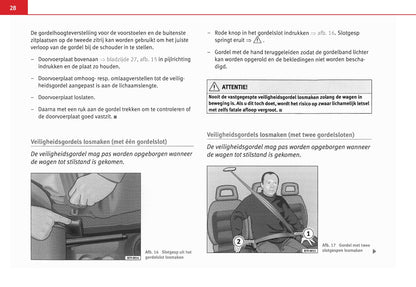 2005-2006 Seat Alhambra Owner's Manual | Dutch