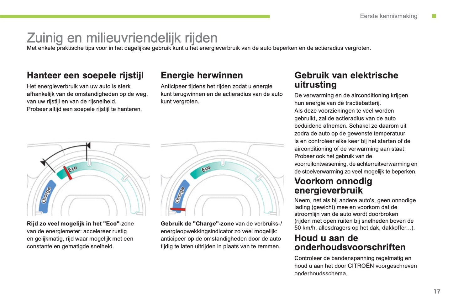 2012-2014 Citroën C-Zero Gebruikershandleiding | Nederlands