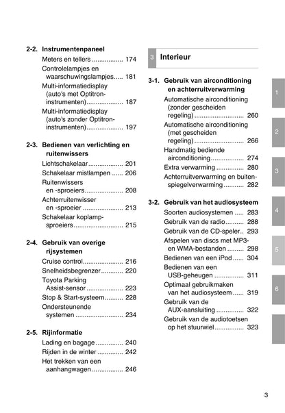 2012-2013 Toyota Auris Gebruikershandleiding | Nederlands