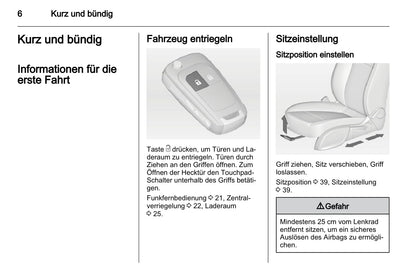 2011-2012 Opel Astra Owner's Manual | German