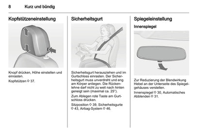 2011-2012 Opel Astra Owner's Manual | German