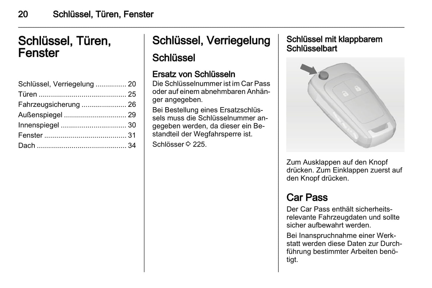 2011-2012 Opel Astra Owner's Manual | German