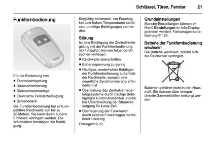 2011-2012 Opel Astra Owner's Manual | German