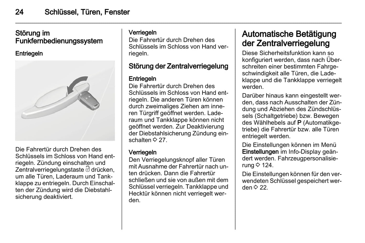 2011-2012 Opel Astra Owner's Manual | German