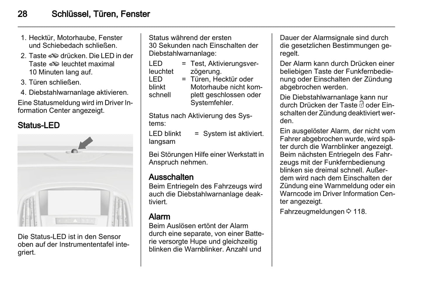 2011-2012 Opel Astra Owner's Manual | German