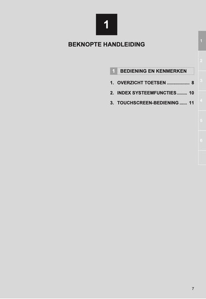 Toyota Yaris audio-/navigatiesysteem Handleiding 2011