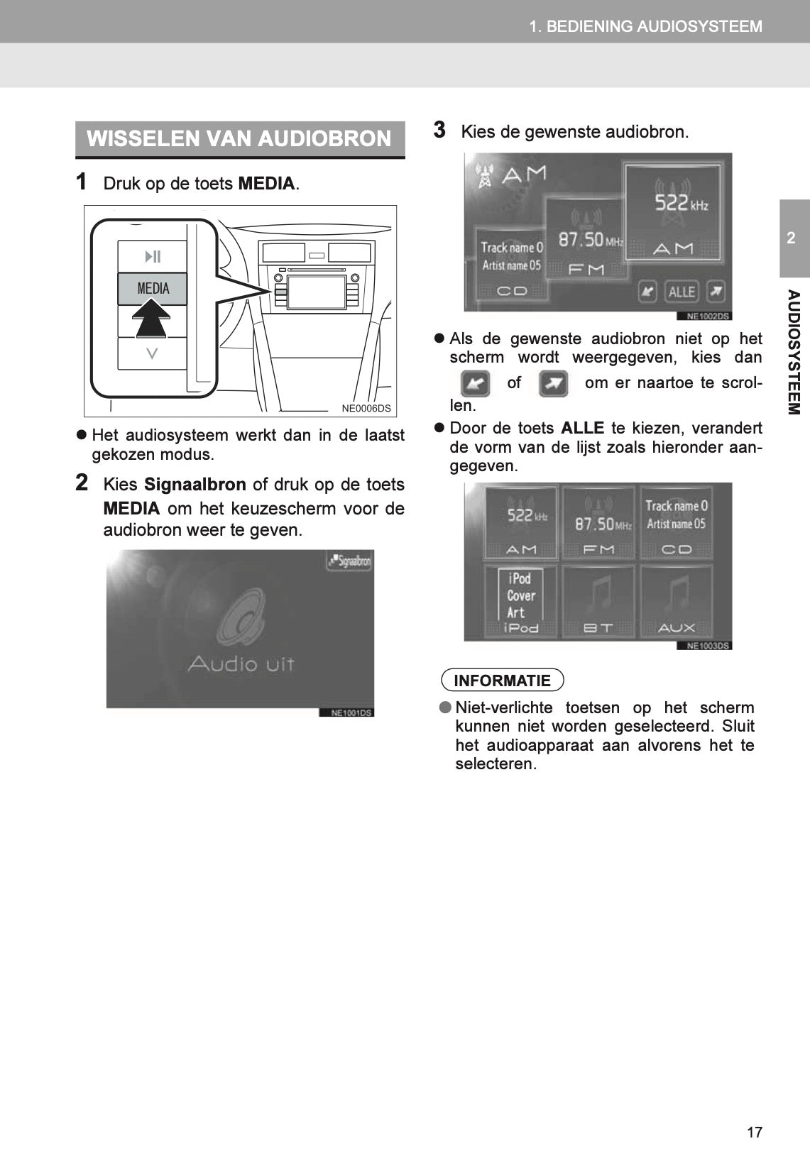 Toyota Yaris audio-/navigatiesysteem Handleiding 2011