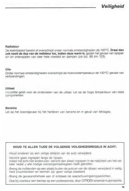 1994-1996 Citroën ZX Gebruikershandleiding | Nederlands