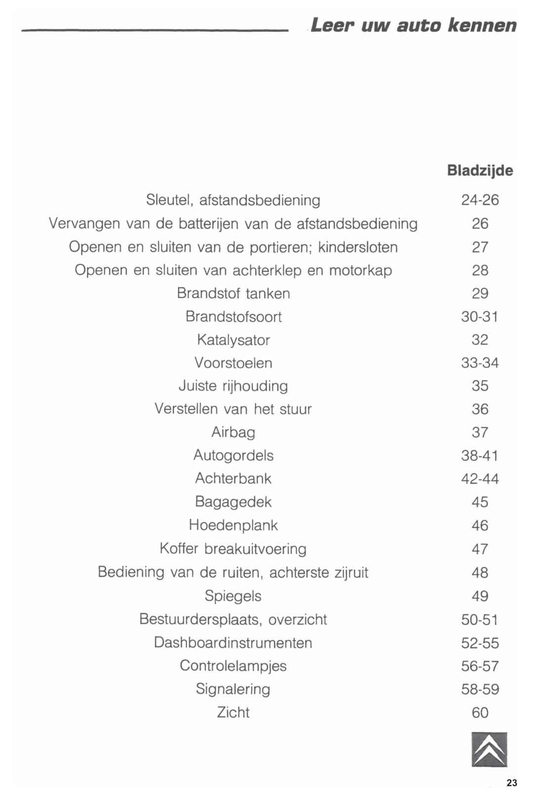 1994-1996 Citroën ZX Gebruikershandleiding | Nederlands