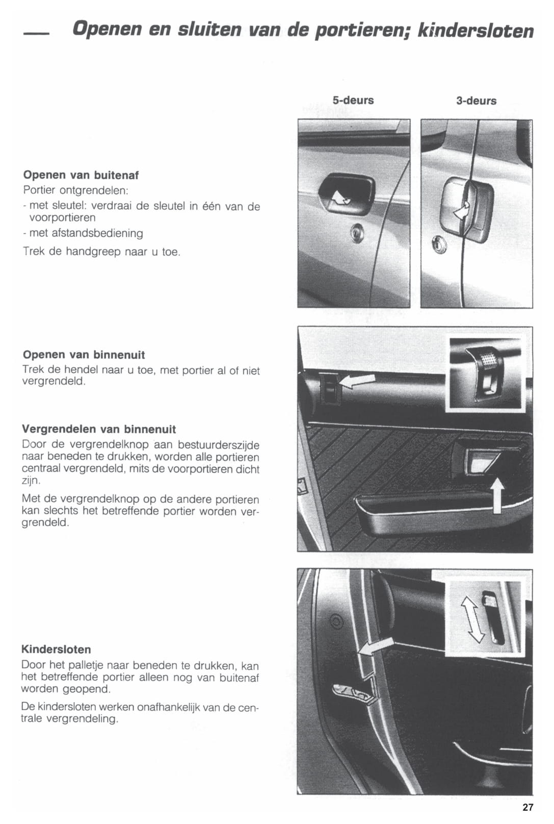 1994-1996 Citroën ZX Gebruikershandleiding | Nederlands