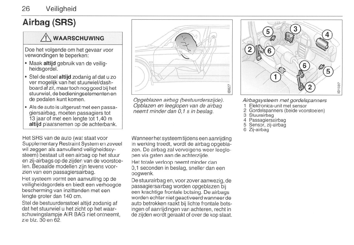 1998-2002 Saab 9-3 Bedienungsanleitung | Niederländisch