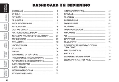 2012-2013 Fiat Panda Gebruikershandleiding | Nederlands