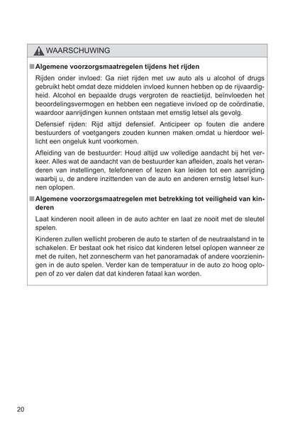 2011-2012 Toyota Verso-S Owner's Manual | Dutch