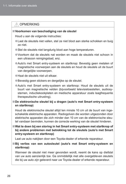 2011-2012 Toyota Verso-S Owner's Manual | Dutch