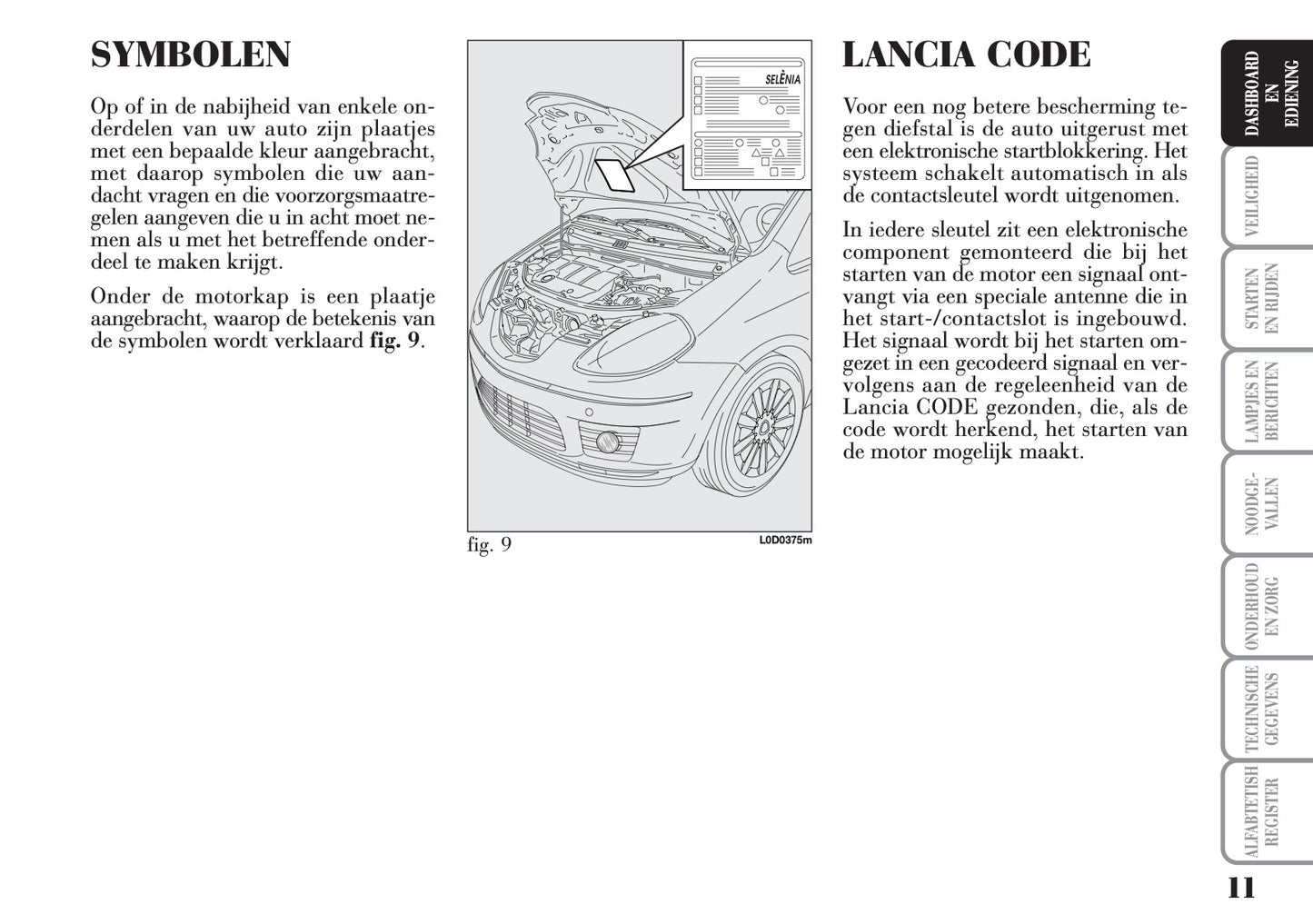 2004-2012 Lancia Musa Manuel du propriétaire | Néerlandais