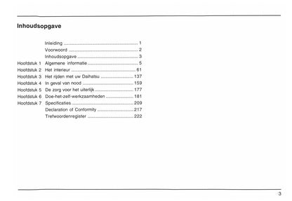 2006-2015 Daihatsu Terios Manuel du propriétaire | Néerlandais