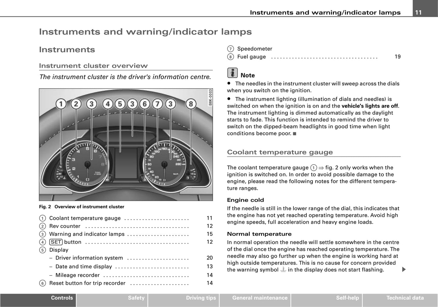 2007-2014 Audi A5 Owner's Manual | English