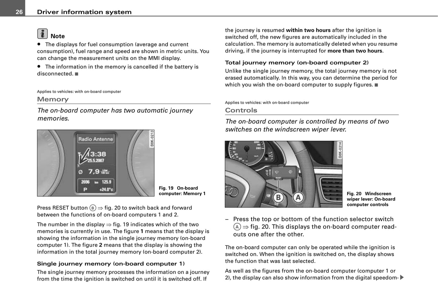 2007-2014 Audi A5 Owner's Manual | English