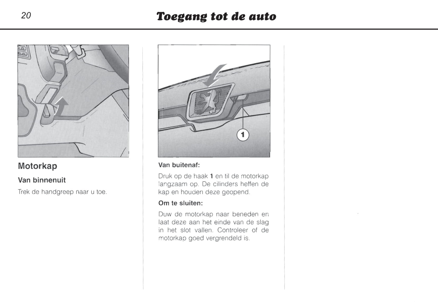 1996-2000 Peugeot 106 Manuel du propriétaire | Néerlandais