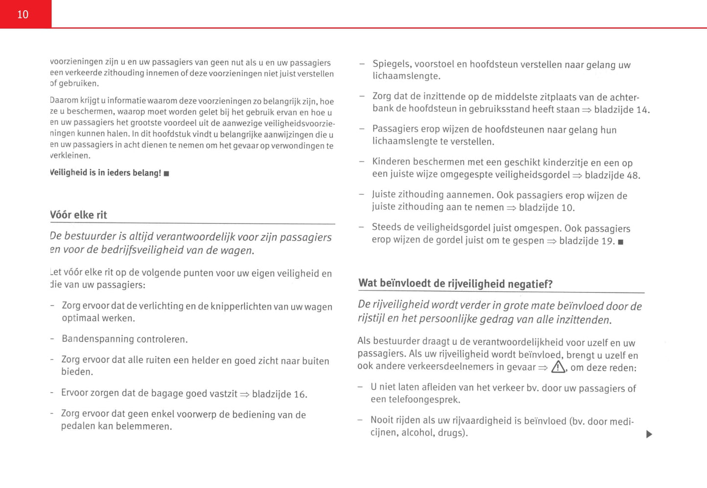 2006-2009 Seat Cordoba Bedienungsanleitung | Niederländisch