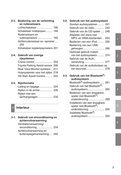 2010-2011 Toyota Auris Hybrid Owner's Manual | Dutch