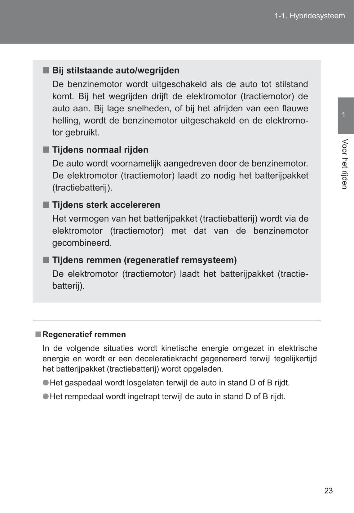 2010-2011 Toyota Auris Hybrid Owner's Manual | Dutch