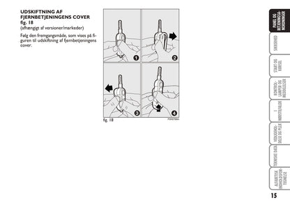 2010-2011 Fiat Idea Owner's Manual | Danish