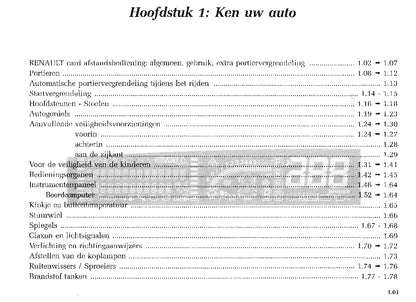 2003-2004 Renault Scénic Bedienungsanleitung | Niederländisch