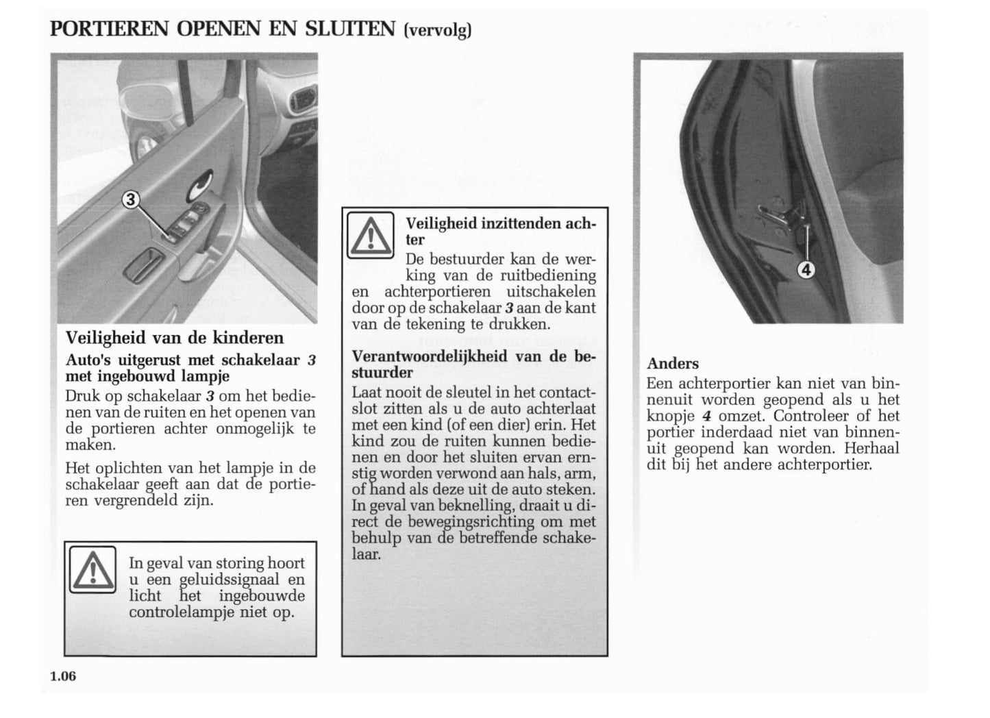 2004-2005 Renault Modus Owner's Manual | Dutch