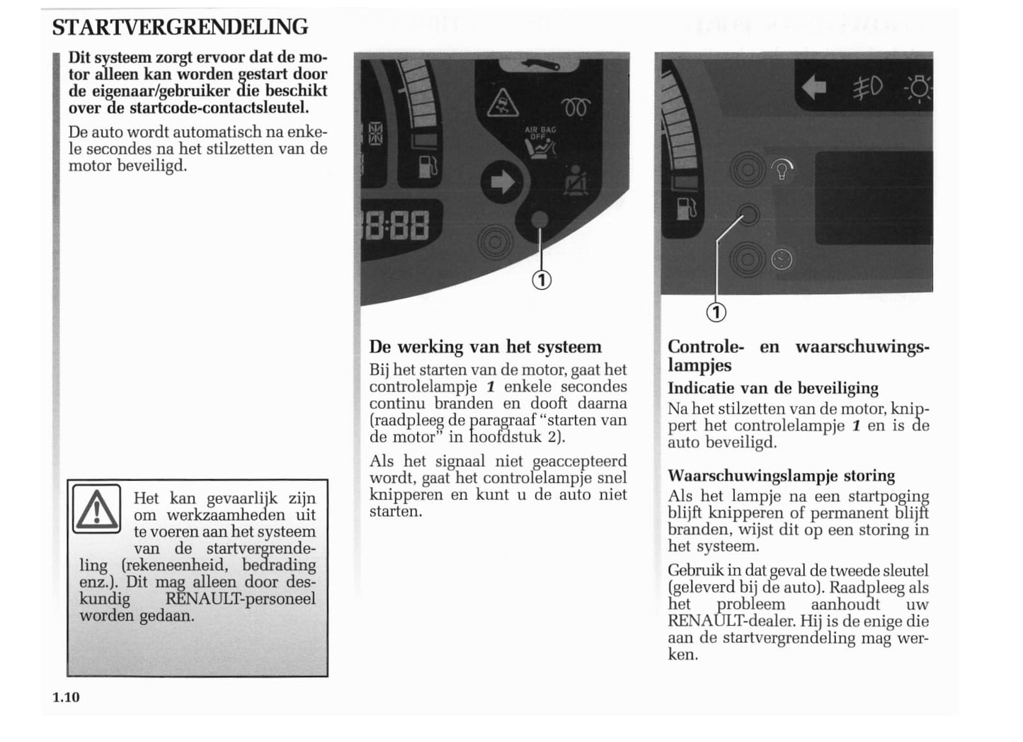 2004-2005 Renault Modus Owner's Manual | Dutch