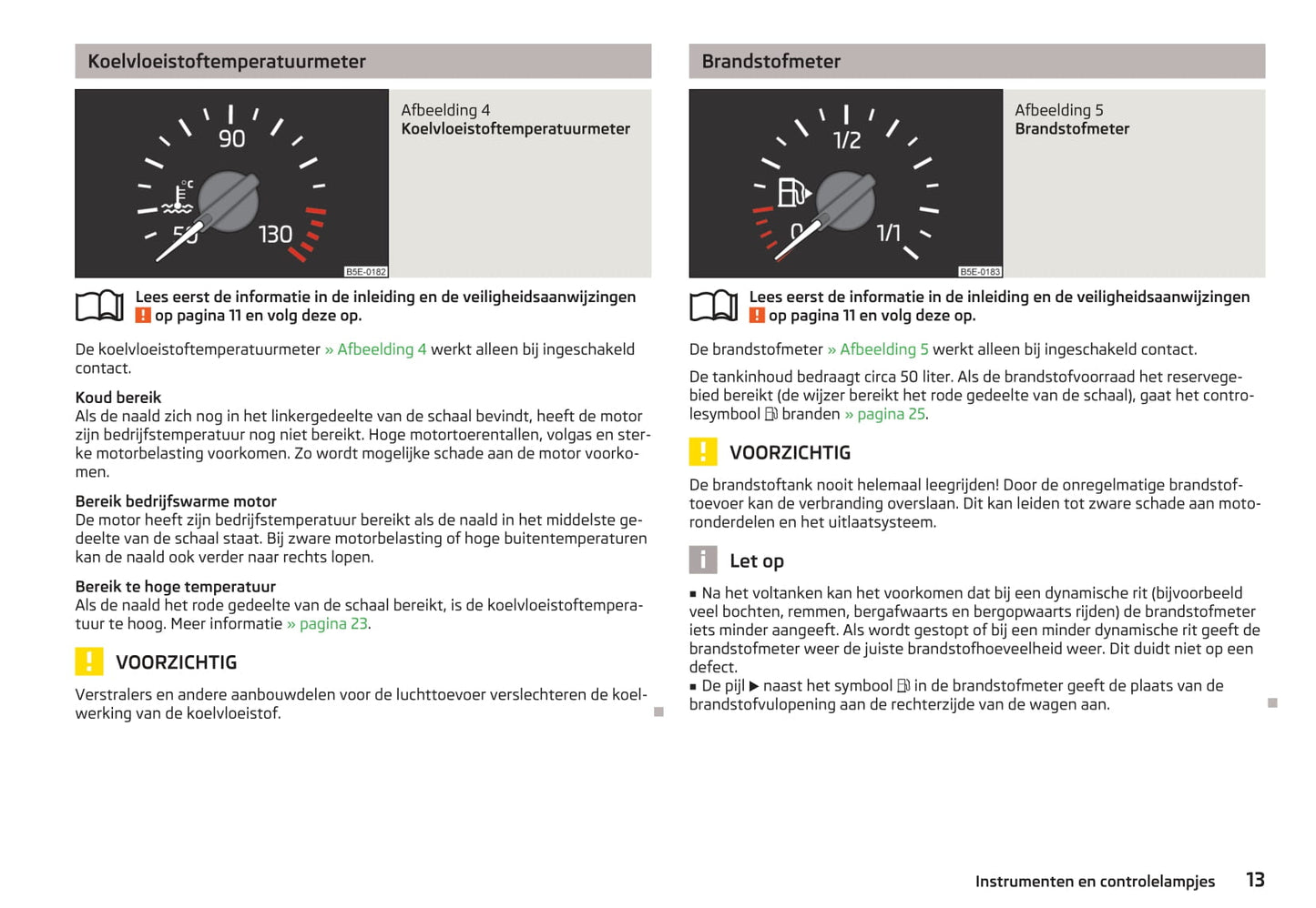 2013-2014 Skoda Octavia Owner's Manual | Dutch