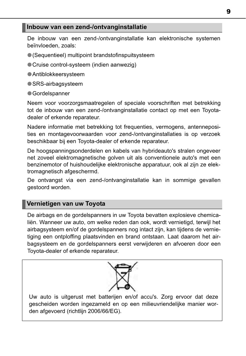 2013-2015 Toyota Auris Manuel du propriétaire | Néerlandais