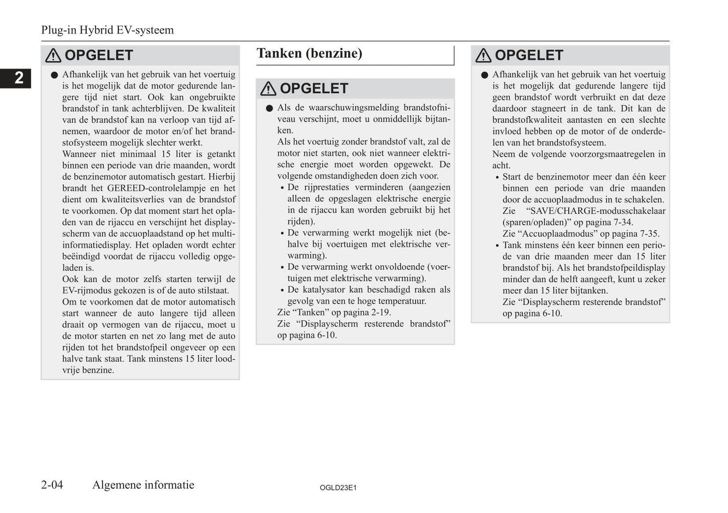 2021-2023 Mitsubishi Eclipse Cross PHEV Owner's Manual | Dutch