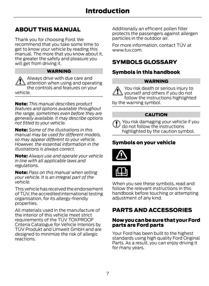 2011-2012 Ford C-Max / Grand C-Max Manuel du propriétaire | Anglais