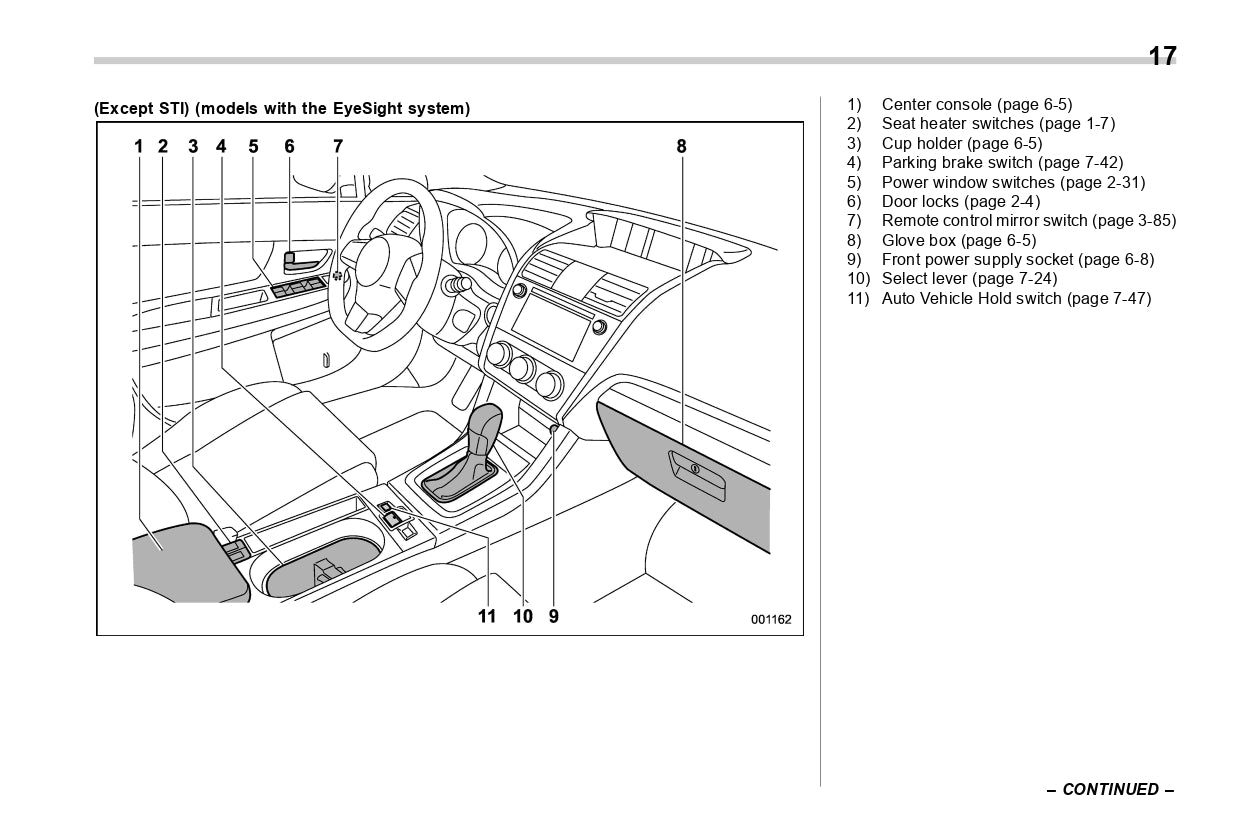 2019 Subaru WRX Bedienungsanleitung | Englisch