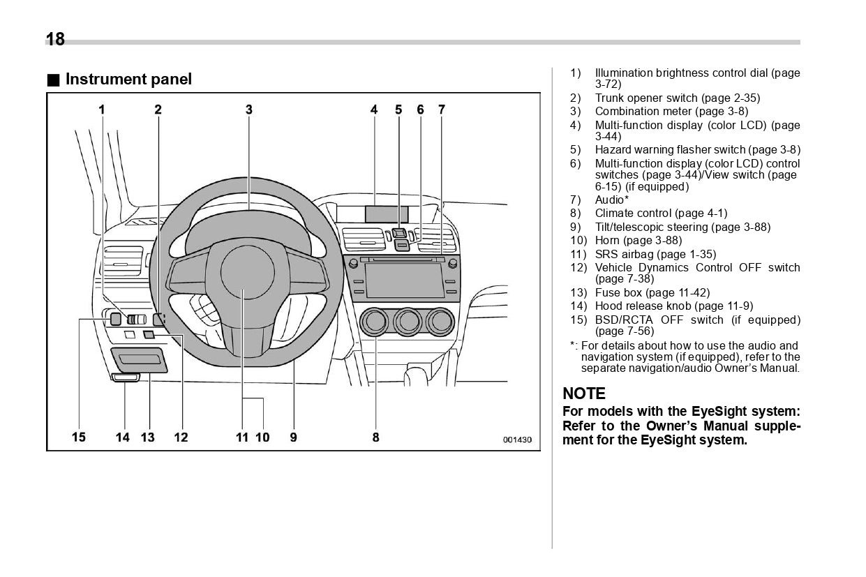 2021 Subaru WRX Owner's Manual | English